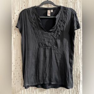 ANTHROPOLOGIE DOLAN Left Coast Moreira Mixed Media Top Cap Sleeve -